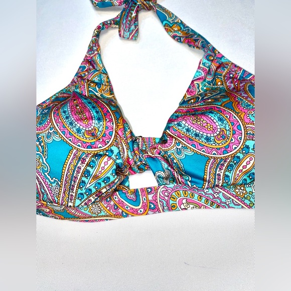Parsley Reversible Halter Two-Piece Bikini Swim Set - Picture 10 of 10